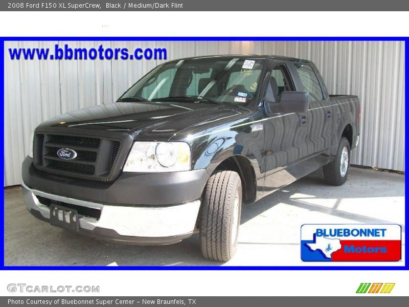 Black / Medium/Dark Flint 2008 Ford F150 XL SuperCrew