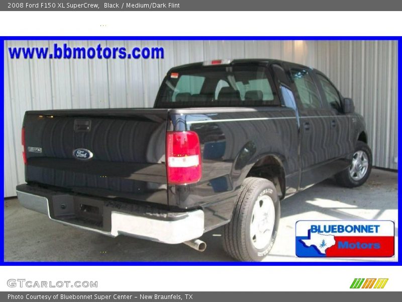 Black / Medium/Dark Flint 2008 Ford F150 XL SuperCrew