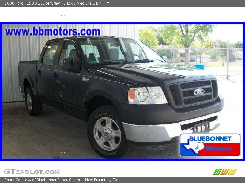 Black / Medium/Dark Flint 2008 Ford F150 XL SuperCrew