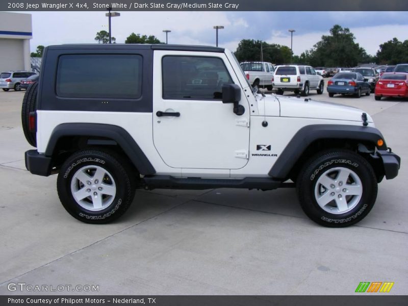 Stone White / Dark Slate Gray/Medium Slate Gray 2008 Jeep Wrangler X 4x4