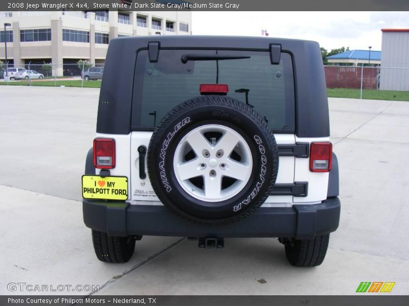 Stone White / Dark Slate Gray/Medium Slate Gray 2008 Jeep Wrangler X 4x4