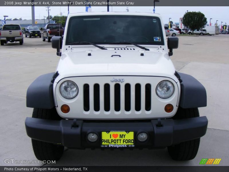Stone White / Dark Slate Gray/Medium Slate Gray 2008 Jeep Wrangler X 4x4