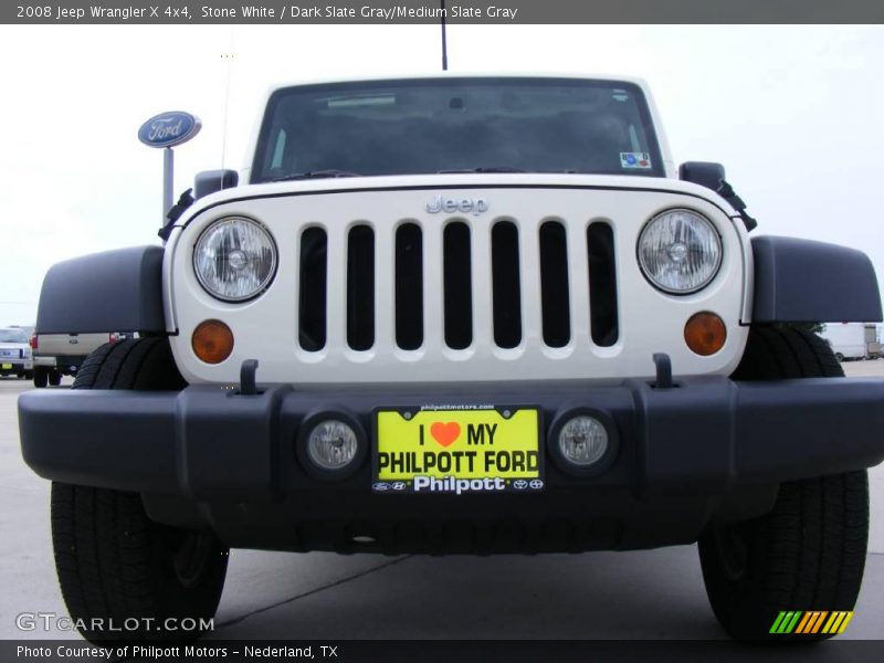 Stone White / Dark Slate Gray/Medium Slate Gray 2008 Jeep Wrangler X 4x4