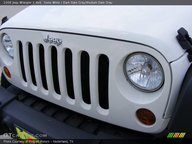 Stone White / Dark Slate Gray/Medium Slate Gray 2008 Jeep Wrangler X 4x4