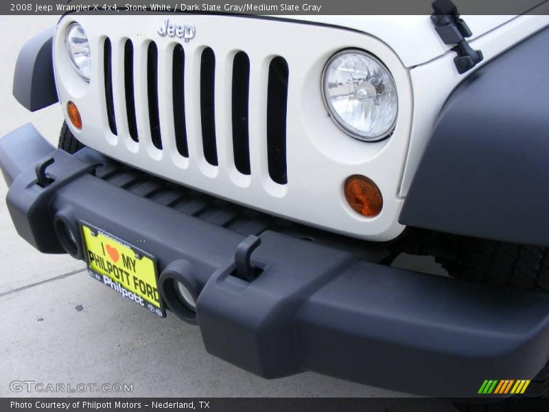 Stone White / Dark Slate Gray/Medium Slate Gray 2008 Jeep Wrangler X 4x4
