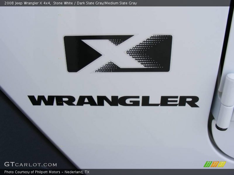 Stone White / Dark Slate Gray/Medium Slate Gray 2008 Jeep Wrangler X 4x4