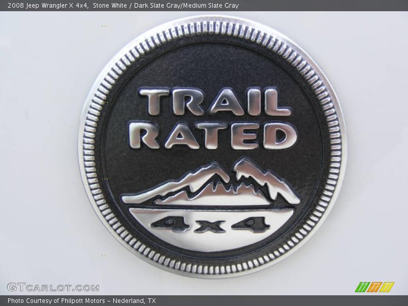 Stone White / Dark Slate Gray/Medium Slate Gray 2008 Jeep Wrangler X 4x4
