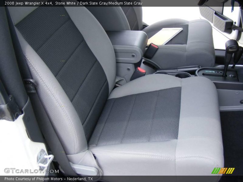 Stone White / Dark Slate Gray/Medium Slate Gray 2008 Jeep Wrangler X 4x4
