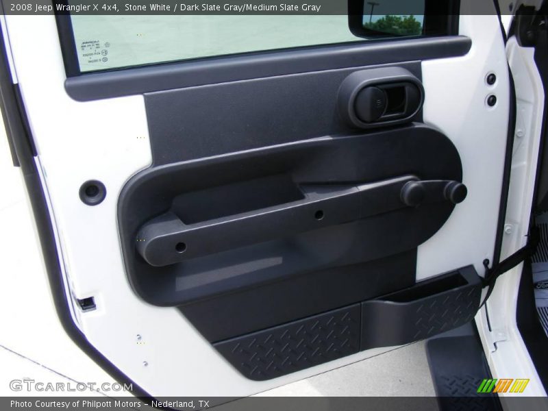Stone White / Dark Slate Gray/Medium Slate Gray 2008 Jeep Wrangler X 4x4