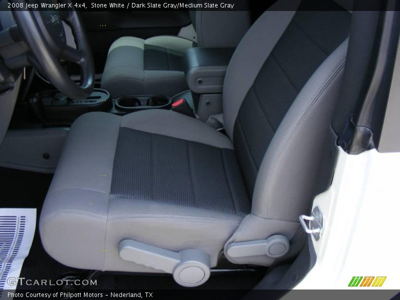Stone White / Dark Slate Gray/Medium Slate Gray 2008 Jeep Wrangler X 4x4