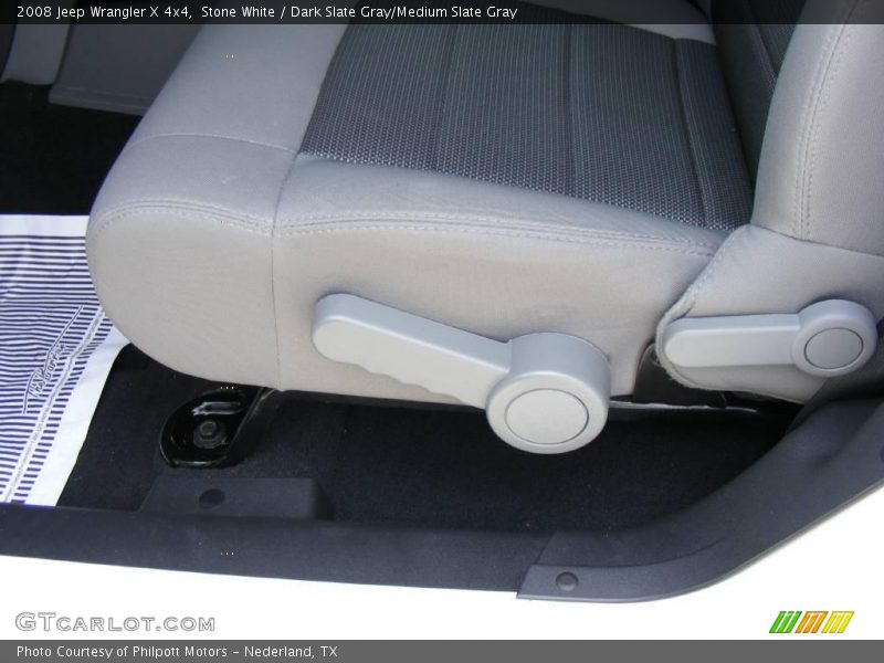Stone White / Dark Slate Gray/Medium Slate Gray 2008 Jeep Wrangler X 4x4