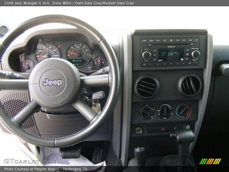 Stone White / Dark Slate Gray/Medium Slate Gray 2008 Jeep Wrangler X 4x4