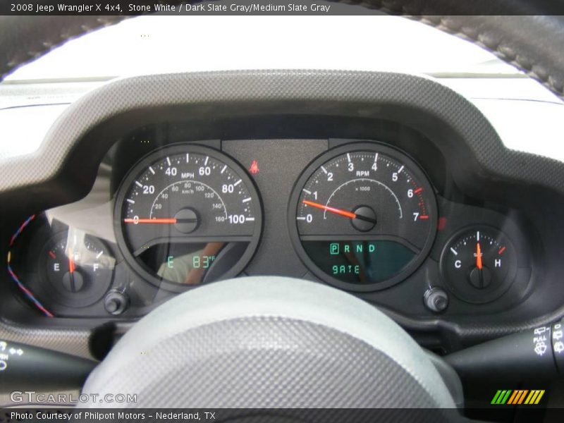 Stone White / Dark Slate Gray/Medium Slate Gray 2008 Jeep Wrangler X 4x4