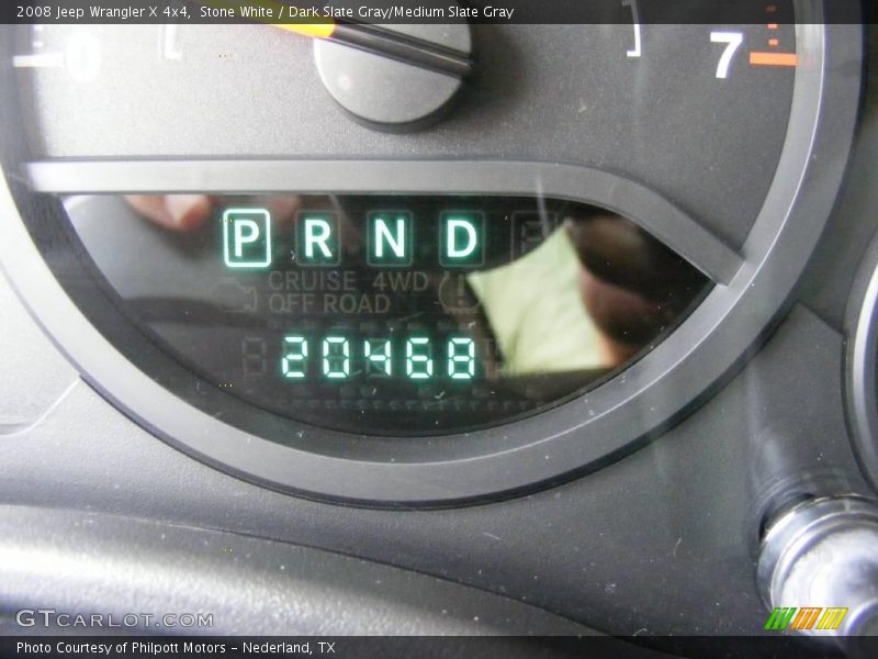 Stone White / Dark Slate Gray/Medium Slate Gray 2008 Jeep Wrangler X 4x4