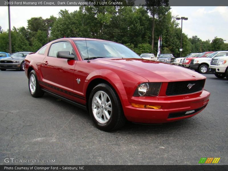 Dark Candy Apple Red / Light Graphite 2009 Ford Mustang V6 Coupe