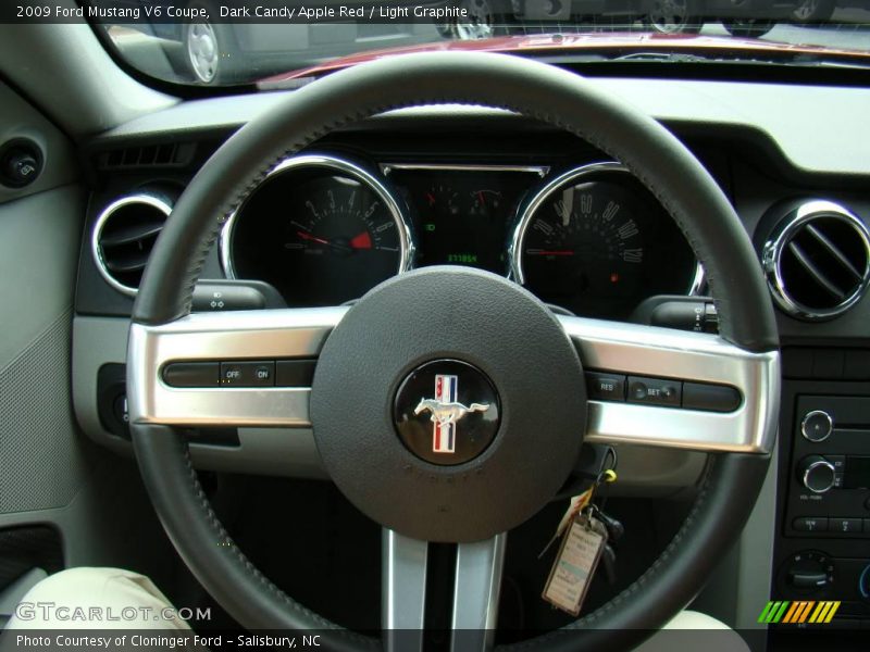 Dark Candy Apple Red / Light Graphite 2009 Ford Mustang V6 Coupe