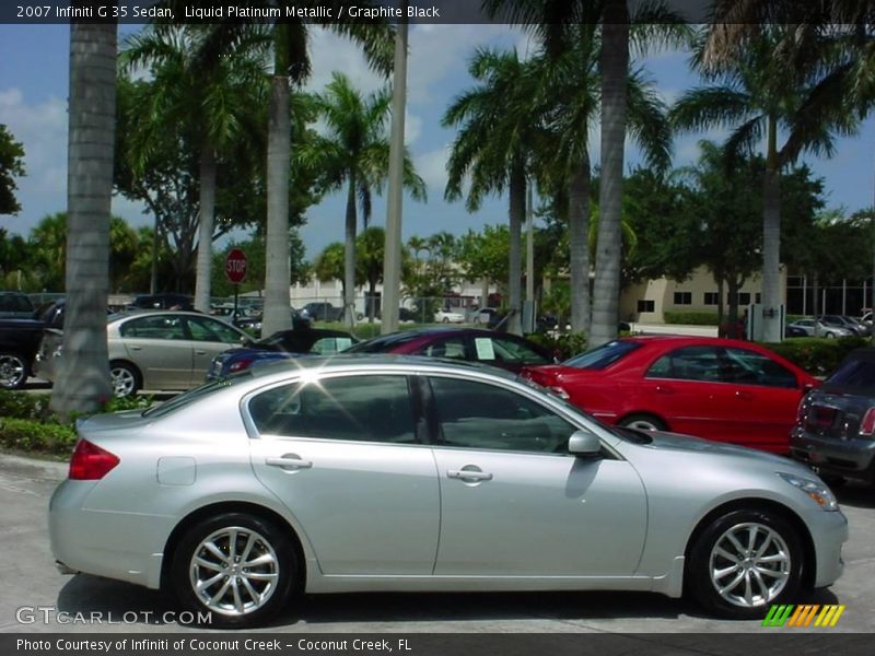 Liquid Platinum Metallic / Graphite Black 2007 Infiniti G 35 Sedan