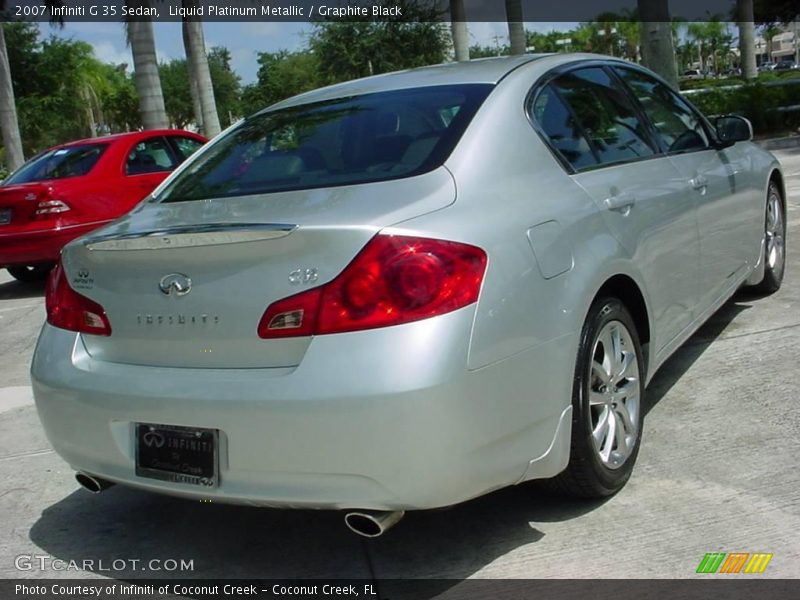 Liquid Platinum Metallic / Graphite Black 2007 Infiniti G 35 Sedan