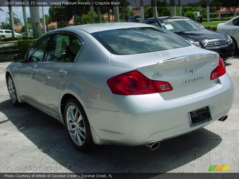 Liquid Platinum Metallic / Graphite Black 2007 Infiniti G 35 Sedan