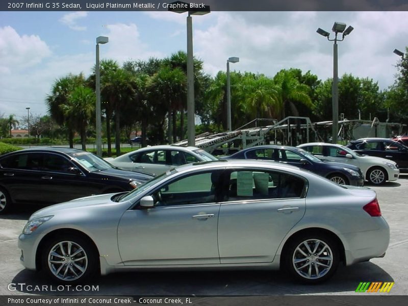 Liquid Platinum Metallic / Graphite Black 2007 Infiniti G 35 Sedan
