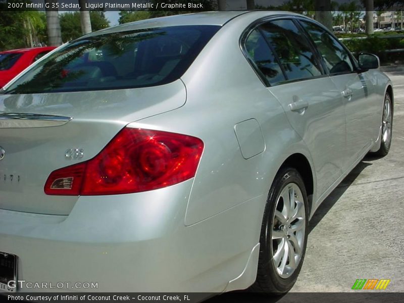 Liquid Platinum Metallic / Graphite Black 2007 Infiniti G 35 Sedan