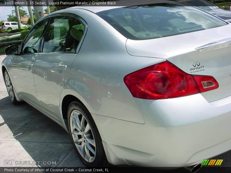Liquid Platinum Metallic / Graphite Black 2007 Infiniti G 35 Sedan