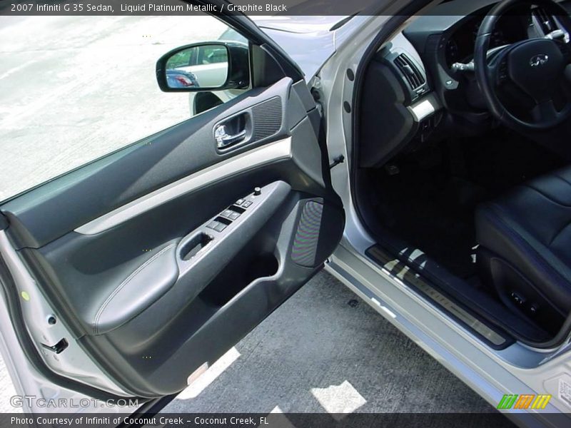 Liquid Platinum Metallic / Graphite Black 2007 Infiniti G 35 Sedan