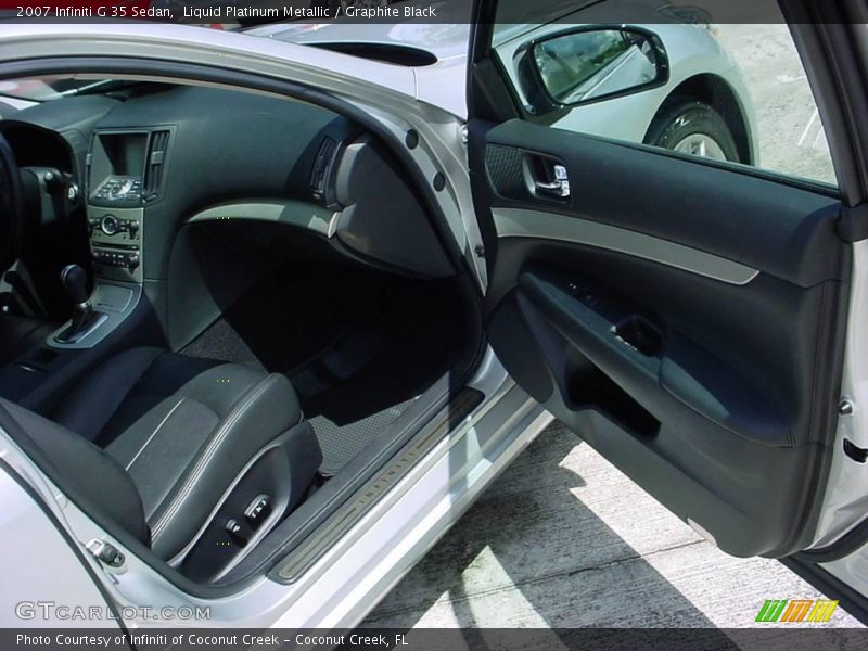 Liquid Platinum Metallic / Graphite Black 2007 Infiniti G 35 Sedan