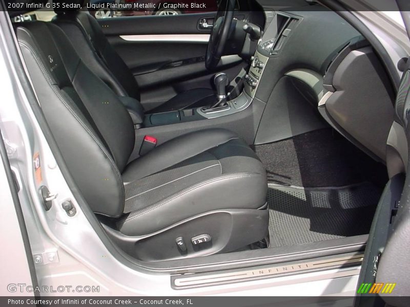 Liquid Platinum Metallic / Graphite Black 2007 Infiniti G 35 Sedan