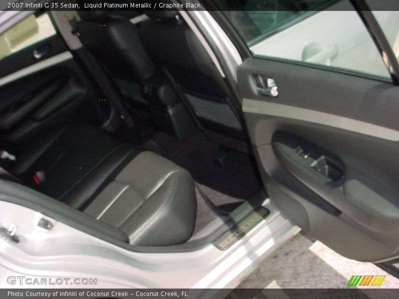 Liquid Platinum Metallic / Graphite Black 2007 Infiniti G 35 Sedan