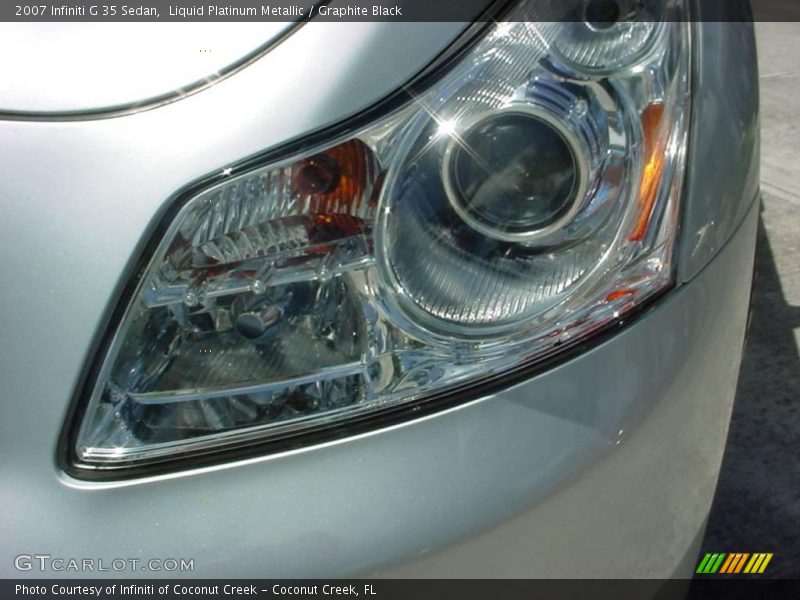 Liquid Platinum Metallic / Graphite Black 2007 Infiniti G 35 Sedan