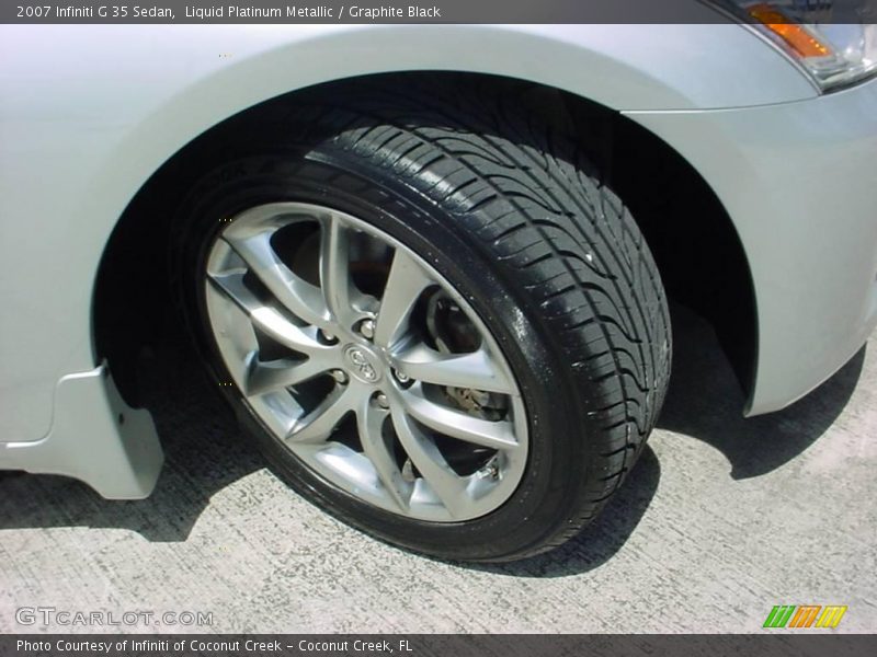 Liquid Platinum Metallic / Graphite Black 2007 Infiniti G 35 Sedan