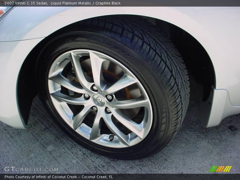 Liquid Platinum Metallic / Graphite Black 2007 Infiniti G 35 Sedan