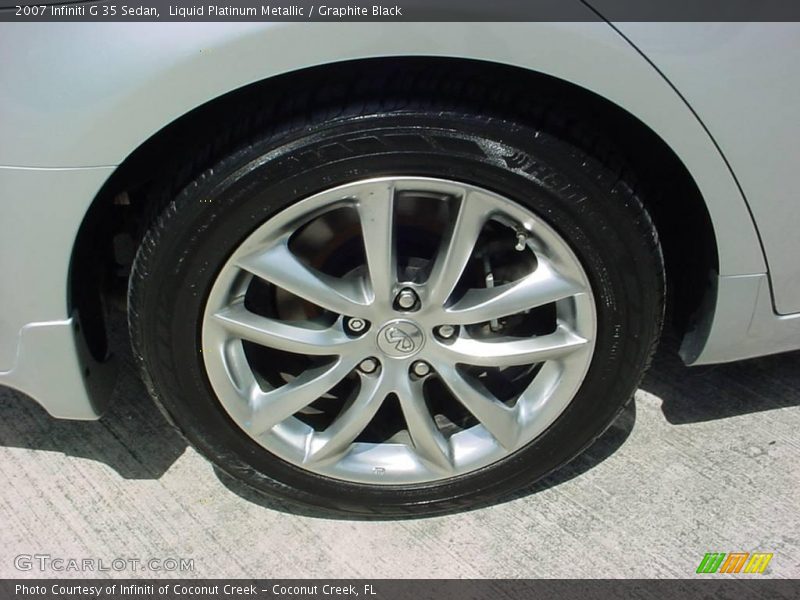 Liquid Platinum Metallic / Graphite Black 2007 Infiniti G 35 Sedan