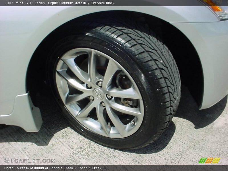Liquid Platinum Metallic / Graphite Black 2007 Infiniti G 35 Sedan