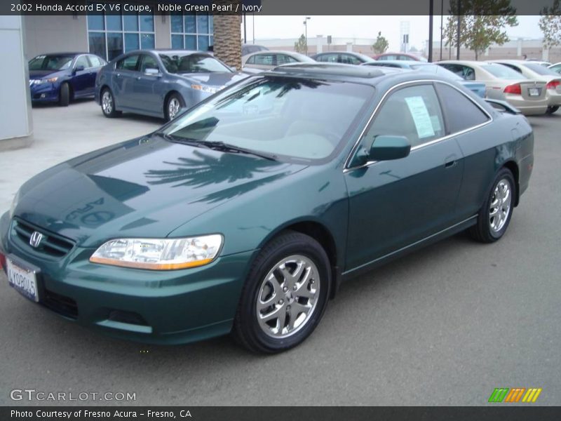 Noble Green Pearl / Ivory 2002 Honda Accord EX V6 Coupe