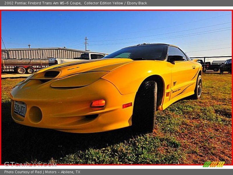 Collector Edition Yellow / Ebony Black 2002 Pontiac Firebird Trans Am WS-6 Coupe