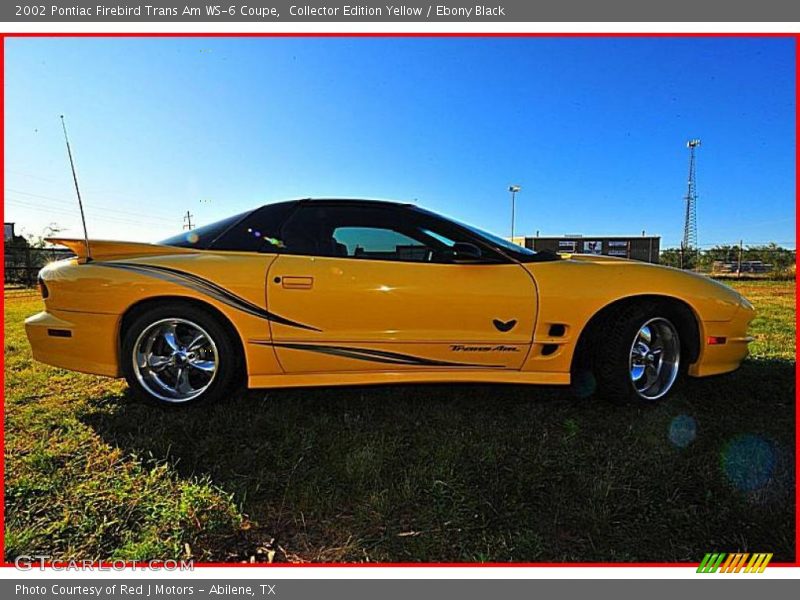Collector Edition Yellow / Ebony Black 2002 Pontiac Firebird Trans Am WS-6 Coupe