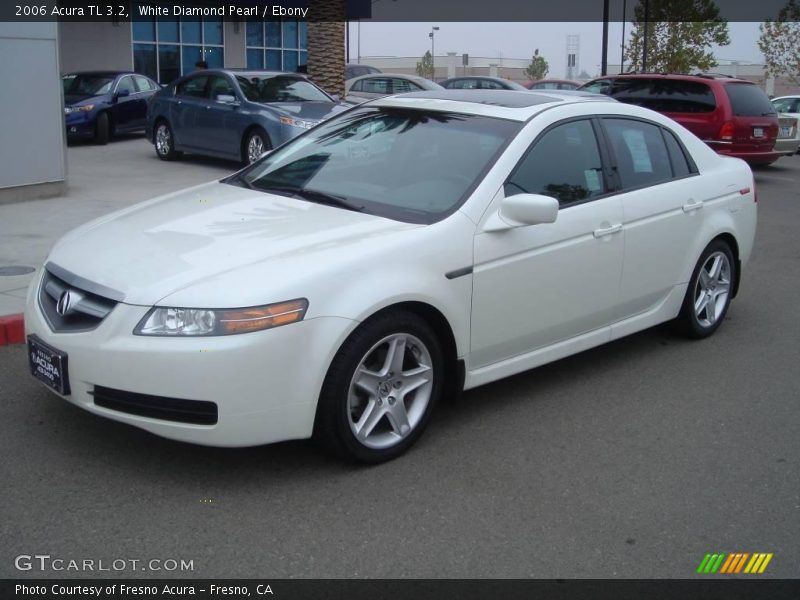 White Diamond Pearl / Ebony 2006 Acura TL 3.2