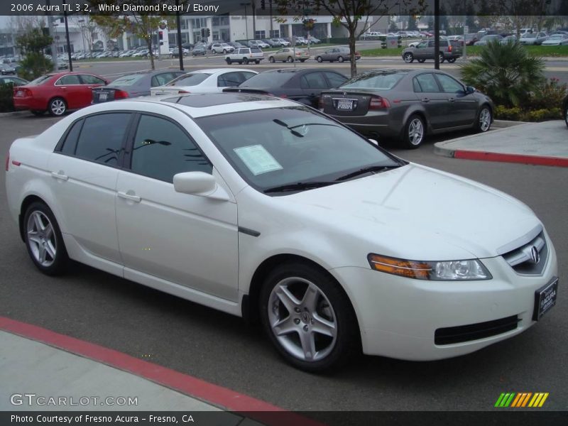 White Diamond Pearl / Ebony 2006 Acura TL 3.2