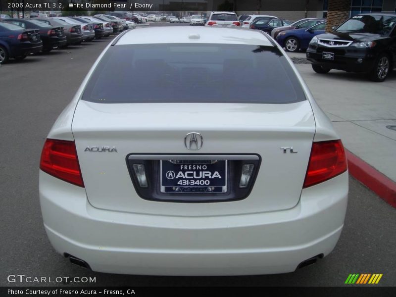 White Diamond Pearl / Ebony 2006 Acura TL 3.2