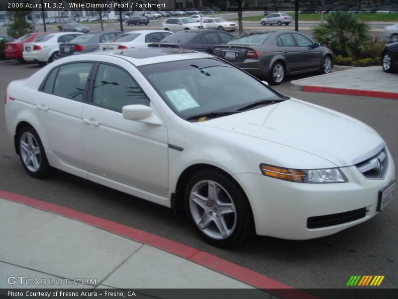 White Diamond Pearl / Parchment 2006 Acura TL 3.2