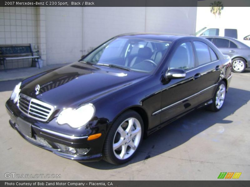 Black / Black 2007 Mercedes-Benz C 230 Sport