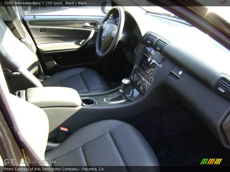 Black / Black 2007 Mercedes-Benz C 230 Sport
