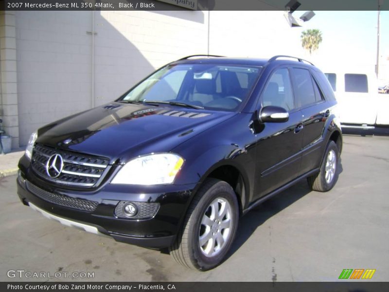 Black / Black 2007 Mercedes-Benz ML 350 4Matic