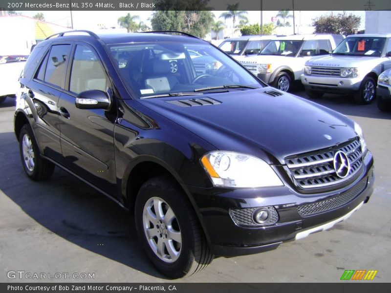 Black / Black 2007 Mercedes-Benz ML 350 4Matic
