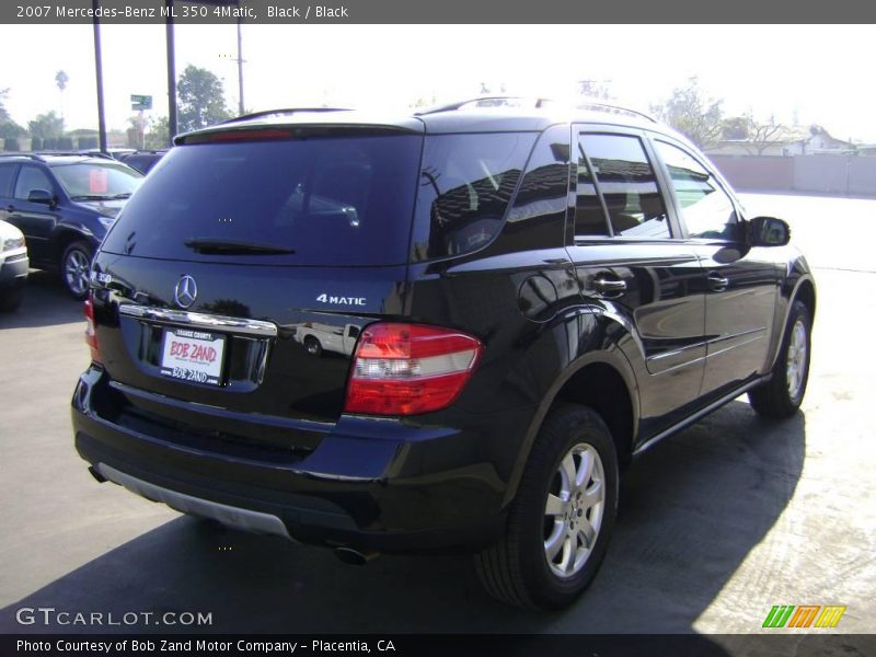 Black / Black 2007 Mercedes-Benz ML 350 4Matic