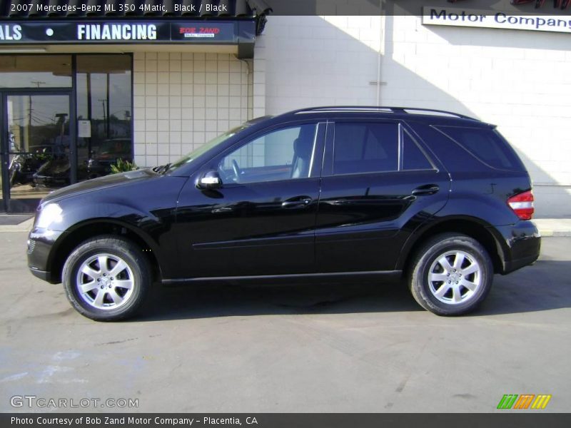 Black / Black 2007 Mercedes-Benz ML 350 4Matic
