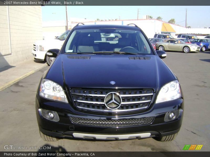 Black / Black 2007 Mercedes-Benz ML 350 4Matic