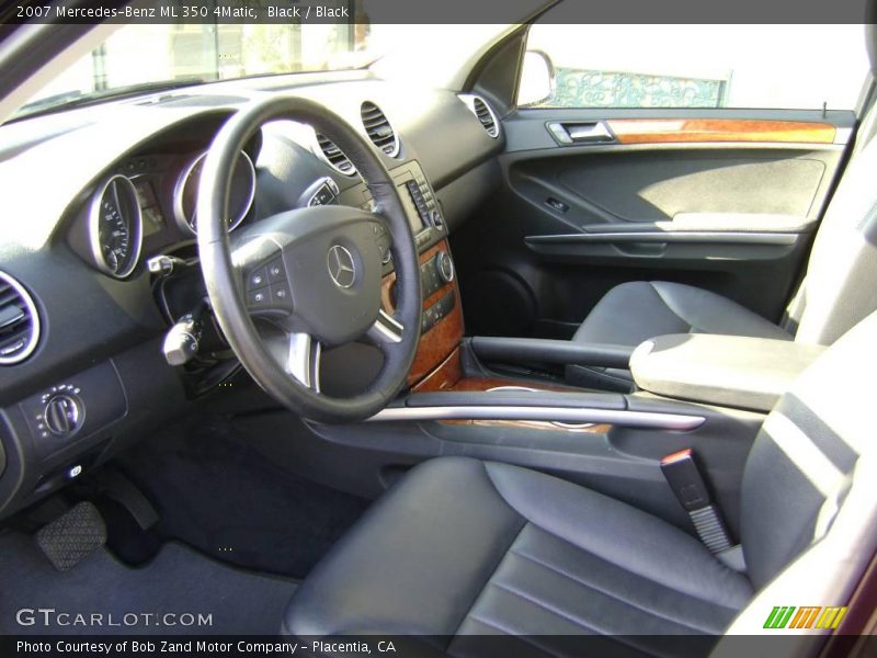 Black / Black 2007 Mercedes-Benz ML 350 4Matic